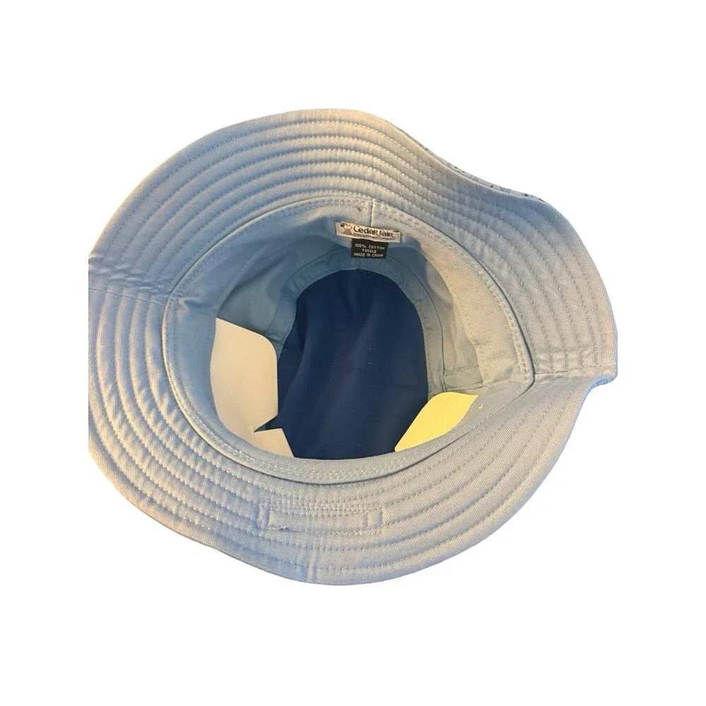 Snoopy Bucket Hat Michigan’s Adventure Cedar Fair Peanuts Toddler Blue Hat New